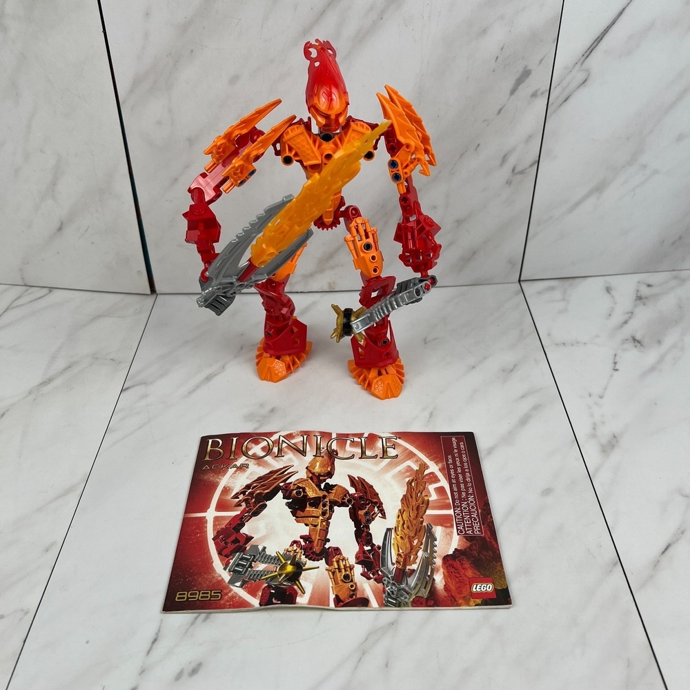 LEGO 8985 Bionicle Glatorian Legends - Ackar - Complete with Manual
